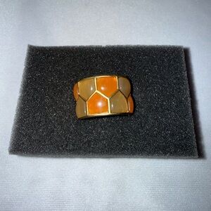 Lia Sophia Gold and Orange Ring